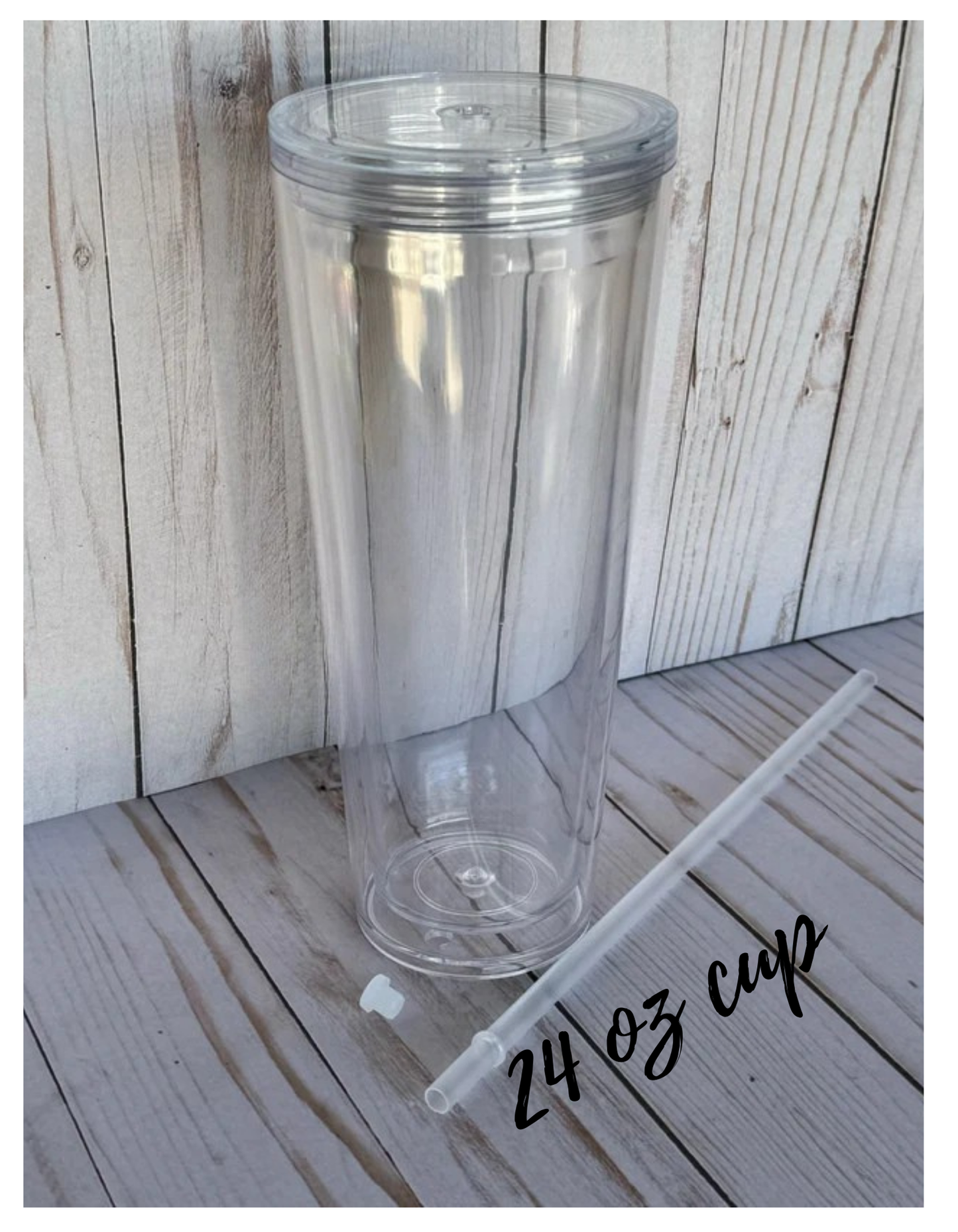 24 oz Custom Snowglobe Cup
